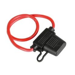 In-line 12V fuse holder with cable – water-resistant